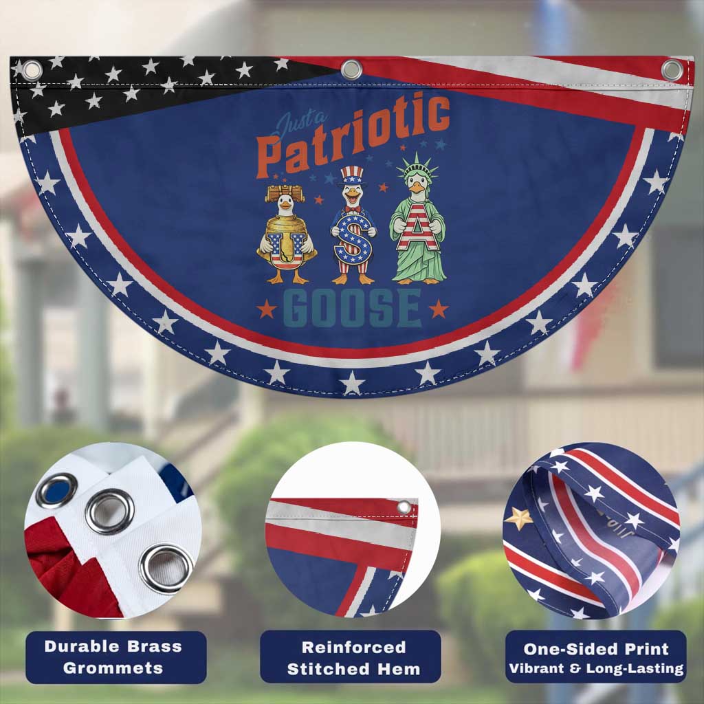 Just A Patriotic Goose Patriotic Fan Flag Funny Freedom Goose