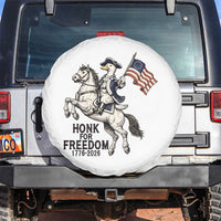 Funny Patriotic Goose Cowboy Spare Tire Cover Honk For Freedom