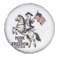 Funny Patriotic Goose Cowboy Spare Tire Cover Honk For Freedom