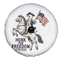 Funny Patriotic Goose Cowboy Spare Tire Cover Honk For Freedom