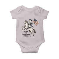 Funny Patriotic Goose Cowboy Baby Onesie Honk For Freedom