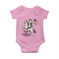 Funny Patriotic Goose Cowboy Baby Onesie Honk For Freedom
