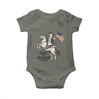 Funny Patriotic Goose Cowboy Baby Onesie Honk For Freedom