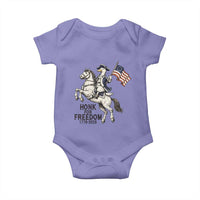 Funny Patriotic Goose Cowboy Baby Onesie Honk For Freedom
