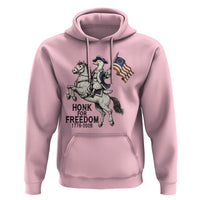 Funny Patriotic Goose Cowboy Hoodie Honk For Freedom