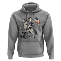 Funny Patriotic Goose Cowboy Hoodie Honk For Freedom