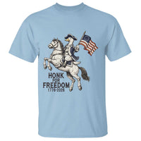 Funny Patriotic Goose Cowboy T Shirt Honk For Freedom