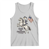 Funny Patriotic Goose Cowboy Tank Top Honk For Freedom