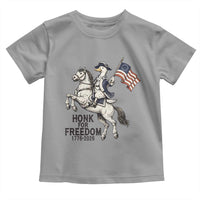 Funny Patriotic Goose Cowboy Toddler T Shirt Honk For Freedom