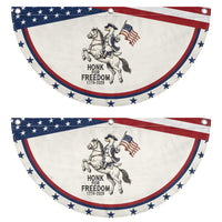 Funny Goose Cowboy Patriotic Fan Flag Honk For Freedom