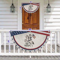Funny Goose Cowboy Patriotic Fan Flag Honk For Freedom