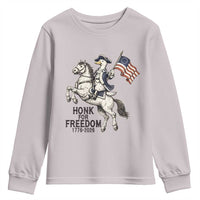 Funny Patriotic Goose Cowboy Youth Sweatshirt Honk For Freedom