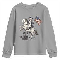 Funny Patriotic Goose Cowboy Youth Sweatshirt Honk For Freedom
