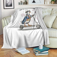Funny Patriotic Goose Throw Blanket Off To Celebrate 250 Years