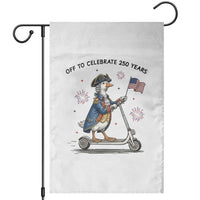 Funny Patriotic Goose Garden Flag Off To Celebrate 250 Years