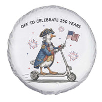 Funny Patriotic Goose Spare Tire Cover Off To Celebrate 250 Years