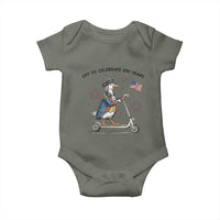 Funny Patriotic Goose Baby Onesie Off To Celebrate 250 Years