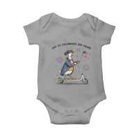 Funny Patriotic Goose Baby Onesie Off To Celebrate 250 Years