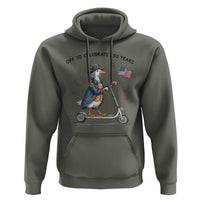 Funny Patriotic Goose Hoodie Off To Celebrate 250 Years