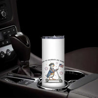 Funny Patriotic Goose Skinny Tumbler Off To Celebrate 250 Years