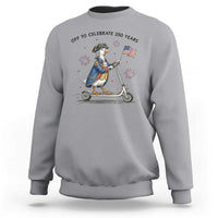 Funny Patriotic Goose Sweatshirt Off To Celebrate 250 Years