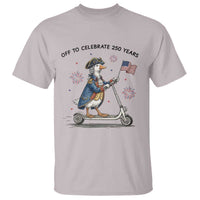 Funny Patriotic Goose T Shirt Off To Celebrate 250 Years