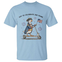 Funny Patriotic Goose T Shirt Off To Celebrate 250 Years