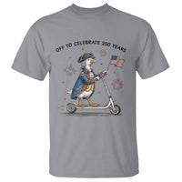 Funny Patriotic Goose T Shirt Off To Celebrate 250 Years