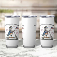 Funny Patriotic Goose Tumbler Cup Off To Celebrate 250 Years