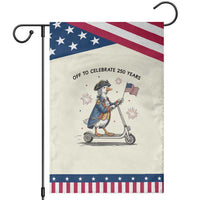 Funny Patriotic Goose Garden Flag Off To Celebrate 250 Years