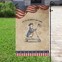 Funny Patriotic Goose Garden Flag Off To Celebrate 250 Years