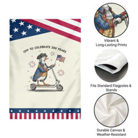 Funny Patriotic Goose Garden Flag Off To Celebrate 250 Years