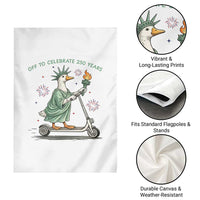 Funny Goose Statue Of Liberty Garden Flag Off To Celebrate 250 Year