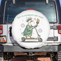 Funny Goose Statue Of Liberty Spare Tire Cover Off To Celebrate 250 Year