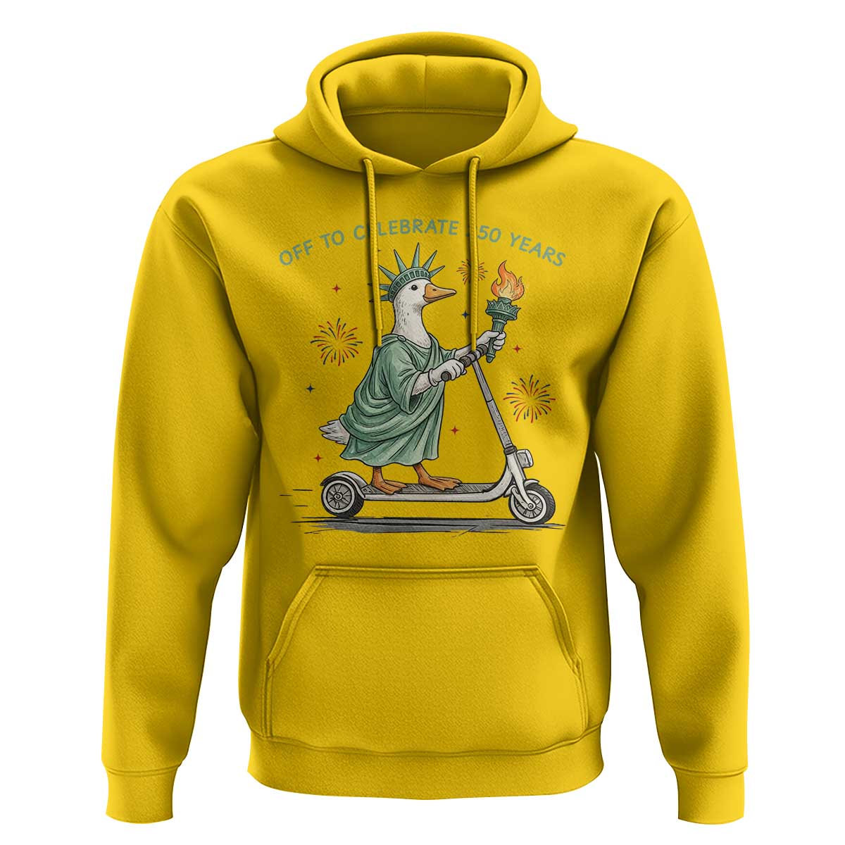 Funny Goose Statue Of Liberty Hoodie Off To Celebrate 250 Year