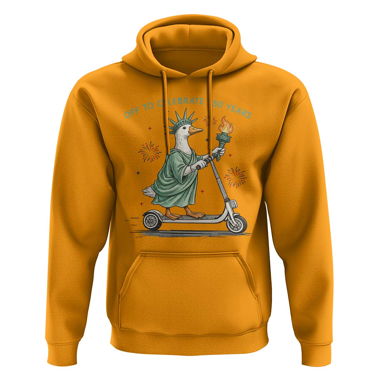 Funny Goose Statue Of Liberty Hoodie Off To Celebrate 250 Year