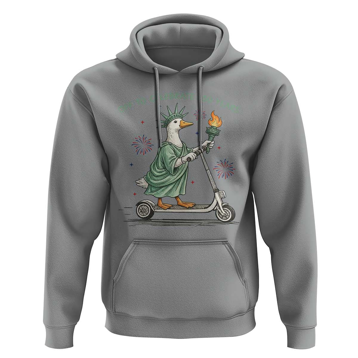 Funny Goose Statue Of Liberty Hoodie Off To Celebrate 250 Year