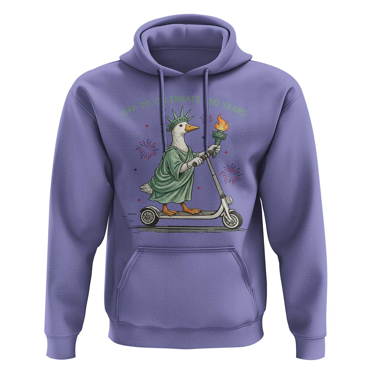Funny Goose Statue Of Liberty Hoodie Off To Celebrate 250 Year