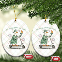 Funny Goose Statue Of Liberty Ceramic Ornament Off To Celebrate 250 Year