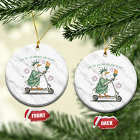 Funny Goose Statue Of Liberty Ceramic Ornament Off To Celebrate 250 Year