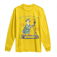 Funny Goose Statue Of Liberty Long Sleeve Shirt Off To Celebrate 250 Year