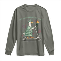 Funny Goose Statue Of Liberty Long Sleeve Shirt Off To Celebrate 250 Year