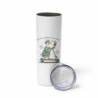 Funny Goose Statue Of Liberty Skinny Tumbler Off To Celebrate 250 Year