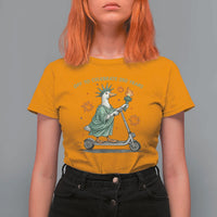 Funny Goose Statue Of Liberty T Shirt For Women Off To Celebrate 250 Year