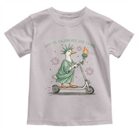 Funny Goose Statue Of Liberty Toddler T Shirt Off To Celebrate 250 Year