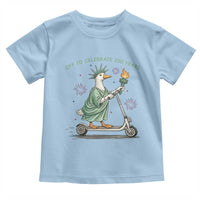 Funny Goose Statue Of Liberty Toddler T Shirt Off To Celebrate 250 Year