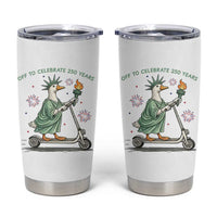 Funny Goose Statue Of Liberty Tumbler Cup Off To Celebrate 250 Year