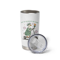 Funny Goose Statue Of Liberty Tumbler Cup Off To Celebrate 250 Year