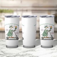 Funny Goose Statue Of Liberty Tumbler Cup Off To Celebrate 250 Year