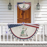 Funny Goose Statue Of Liberty Patriotic Fan Flag Off To Celebrate 250 Year